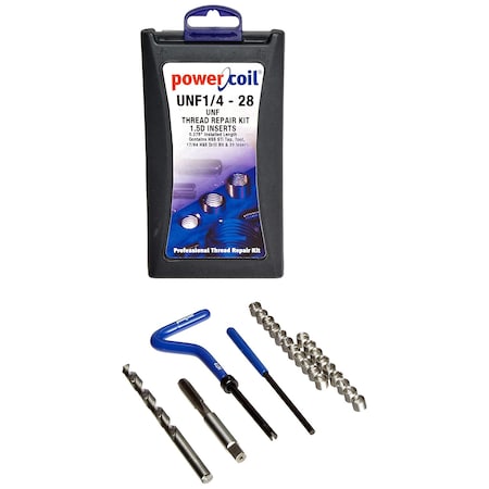 Helical Insert Repair Kit, Helical Inserts, 1/4-28, Steel